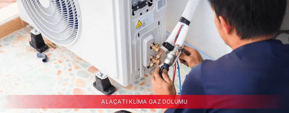 Alaçatı İlçemi Mitsubishi Electric Klima Gaz Dolumu